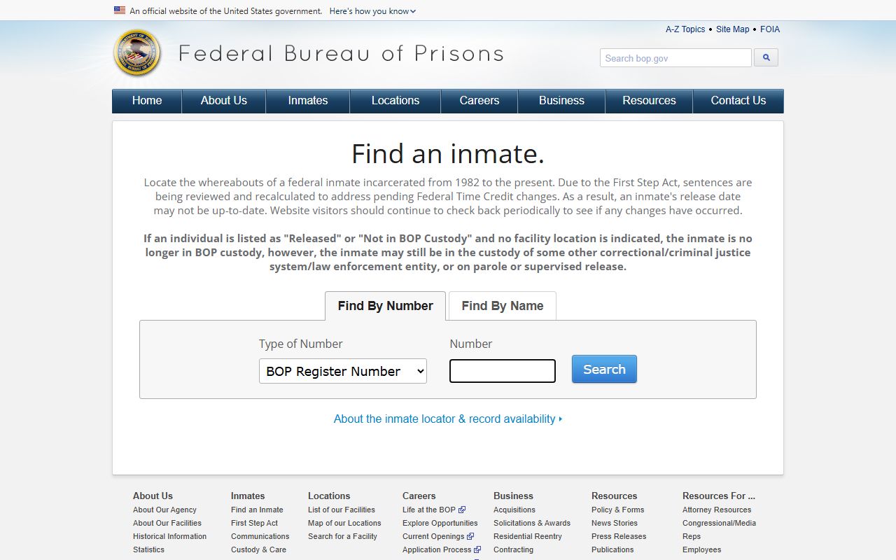 St. Louis City County criminal court records Federal Bureau of Prisons locator